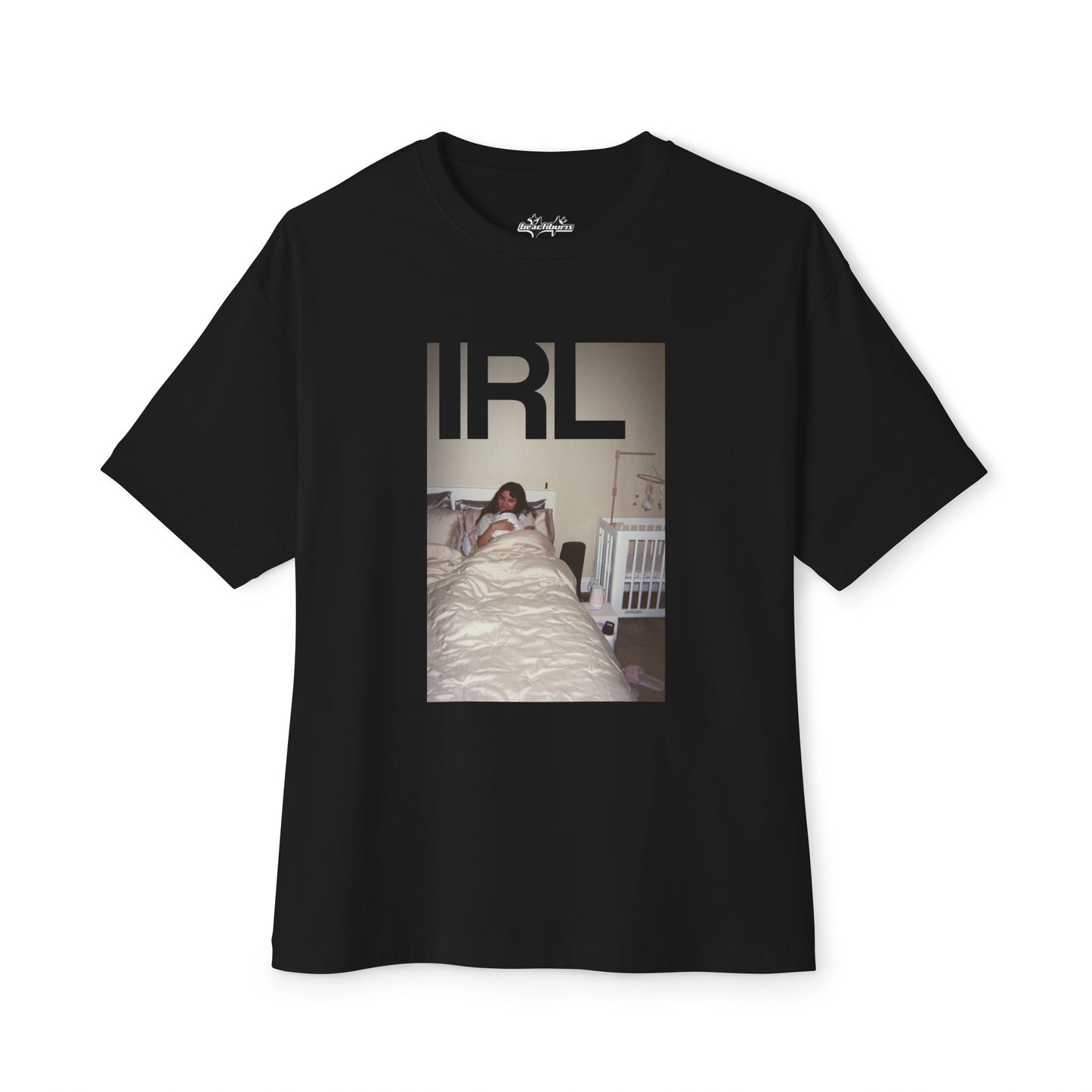 IRL Oversized Boxy Tee (White or Black)