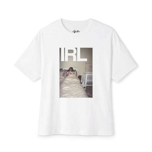 IRL Oversized Boxy Tee (White or Black)